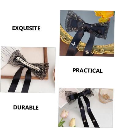 minkissy Bow Hairpin Big Bows for Girls Bows Hairpins Hair Bows for Tiaras for Women Hair Barrettes for Women Hair Gems for Women Girl Bows Barrette for Women Woman Fabric Ribbon Bow Tie - Buy Online on GoSupps.com