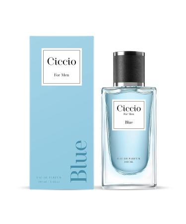 C_iccio Blue Premium Long Lasting Luxury Fragrance Eau De Perfume Spray For Men_Woody Aquatic Fresh_100 ML