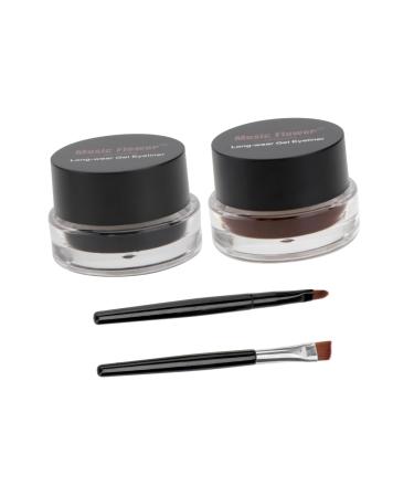 Beavorty 6 pcs brown eye shadow creme eyeshadows dark brown eyeshadow eyebrow gel cosmetic