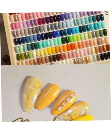 False Nail Swatches Nail Polish Color Display Wheels Palette Manicure Tool Transparent Brushes - Buy Online on GoSupps.com