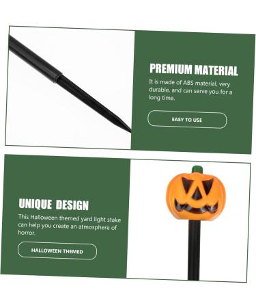 5pcs Ghost Light Accessories Outdoor Plug Halloween Outdoor Decorations Halloween Decor Solar Landscape Light Outdoor Decors Metal Garden Stakes Lights Festival Yard Stakes 3D LED (Colo Black Whitex4pcs 38x8cm - Buy Online on GoSupps.com