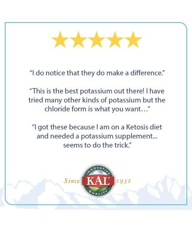 KAL Potassium 99 Mg - 100 Tablets | Essential Electrolyte Support - Buy Online on GoSupps.com