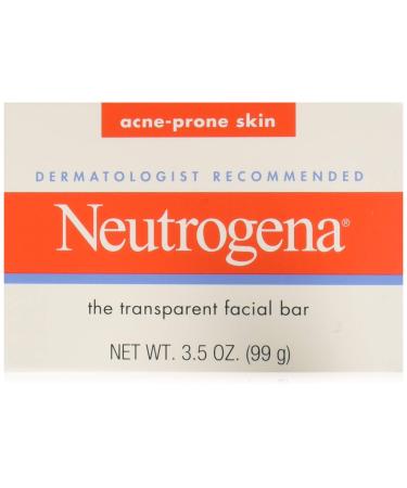 Neutrogena Acne Prone Skin Formula Facial Bar 3.50 oz (Pack of 12)