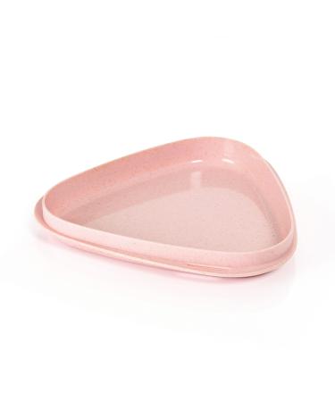 Light my Fire Camping Plate - Reusable Plastic Plates - BPA Free Plastic Plates - Microwave and Dishwasher Safe Plastic Plates - Plates for Camping & Picnic - Hard Plastic Plates Reusable Dusty Pink