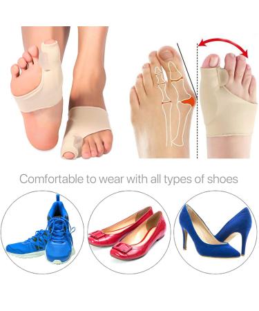 Buy Bunion Corrector - Orthopedic Gel Pads & Toe Separator for Hallux Valgus Relief | Unisex | 1 Pair (Skin - Buy Online on GoSupps.com