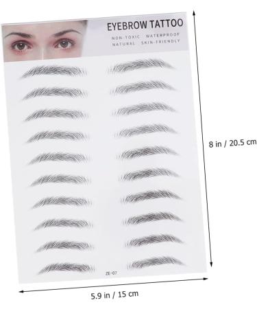 Balacoo Artificial Eyebrow 2pcs 3d Eyebrow Stickers Natural Eyebrow Shaper Eyebrow Transfer Stickers 6d Eyebrow Trimming Tool - Buy Online on GoSupps.com