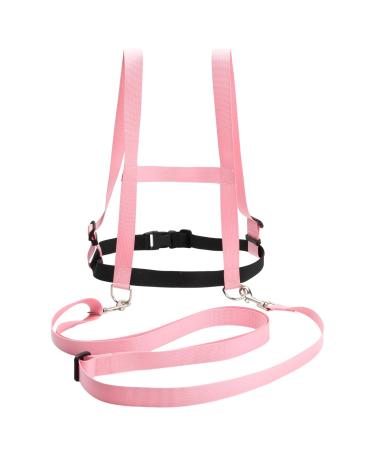 Granvoo horse leash play for children safety dishes children horse harness play more adjustable baby anti-lost belts child protection belt girl boys for skiing play trot (pink)