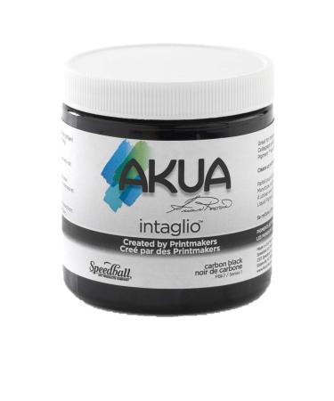 Akua Intaglio Water-Based Ink  8-Ounce Jar  Carbon Black 8 oz Carbon Black
