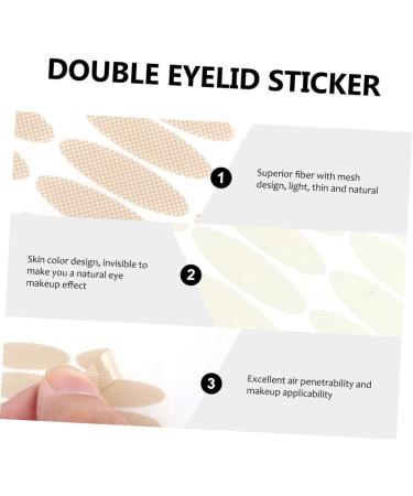 Didiseaon 3pcs Stickers Invisible Eyelid Sticker Eyelid Sticker Tape Double Eyelid Sticker Mesh Y-shaped Fork mediumx3pcs - Buy Online on GoSupps.com
