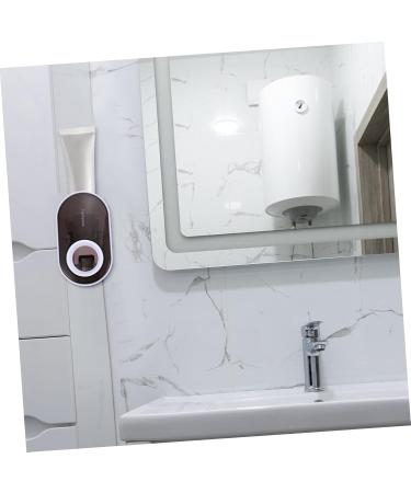 HomsfoU Toothpaste Stand Holder - 6-Set Color Tubes & Toothbrush Organizer White ABS Space-Saving Cream Tube Press Winder for Kids 11x6.5x6.3cm - Buy Online on GoSupps.com