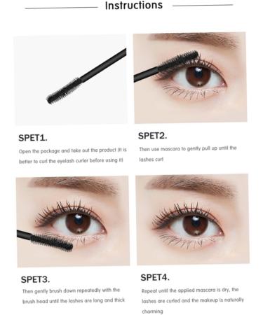 Mascara Black Silk Fiber Eyelashes Thick Extension Mascara 4D Long Waterproof Eyelash Brush Makeup Tool Cosmetics for Eye 8G Mascara - Buy Online on GoSupps.com