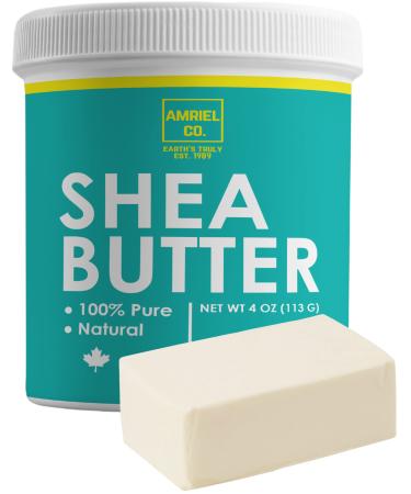 Shea Butter 8oz (227g) | Premium Quality Ivory Moisturizer | Sourced From Africa and Packed in Canada | Great For Hair Skin and DIY | Use Alone Or In Lip Balms Lotions Soap and More | By Amriel Co.
