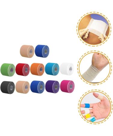 Healeved Sports Tape Wrap - 24 Rolls of Adhesive Kinesiology Tape for Fitness & Vet Use | Non-Woven Fabric Elastic Wrap - Buy Online on GoSupps.com