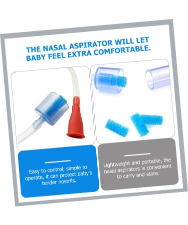 SECFOU Baby Nasal Aspirator Vacuum Set - Nose Cleaning Tools for Infants | Suction Cup, Bowl, Cleaners | Blue - Buy Online on GoSupps.com