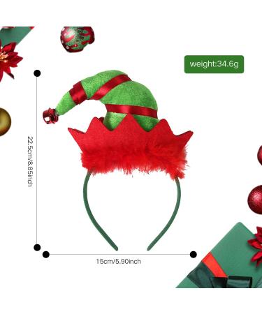 XNHIU Christmas Headband Elf Hat Headband Christmas Hat Headpiece Christmas Fancy Dress Costume Accessory for Kids Adult Headwear - Buy Online on GoSupps.com