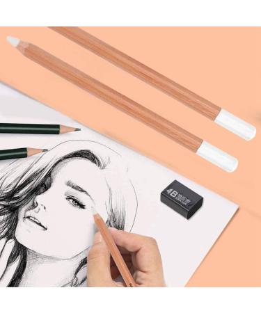 Professional White Coal Sketch Pencils - 2PC Set for Artists | Premium Drawing Supplies & Stationery - Buy Online on GoSupps.com