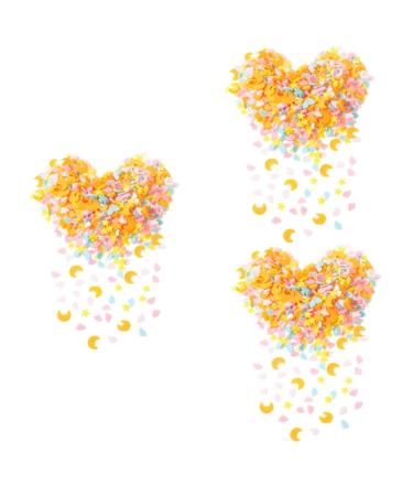 Housoutil 3pcs 1 Nail Art Polymer Clay Cartoon Stickers Polymer Slices for Nail Materiales Para U as Phone Case Decor Colorful Decor Diy Manicure Supplies Star Decorative Sheet Cosmetic