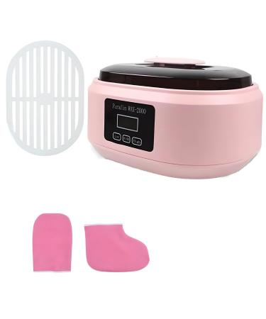 Chauffe-cire la Paraffine Chauffeur lectrique Portable avec 2 R glages de Temp rature Bouton Tactile Grande Capacit de 3 L Cadeau pour Femmes Pink