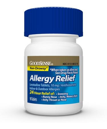 GoodSense Allergy Relief Loratadine Tablets 10 mg Antihistamine Allergy Medicine for 24 Hour Allergy Relief - Buy Online on GoSupps.com
