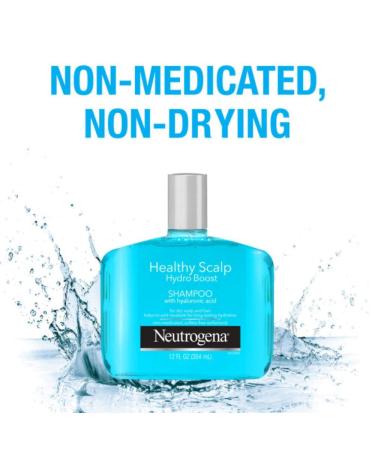 Neutrogena Healthy Scalp Hydro Boost Shampoo 12 Fl Oz (Pack of 3) - Hydrating Hyaluronic Acid, pH-Balanced, Paraben & Phthalate-Free - for Dry Hair, Scalp - Color-Safe - Buy Online on GoSupps.com