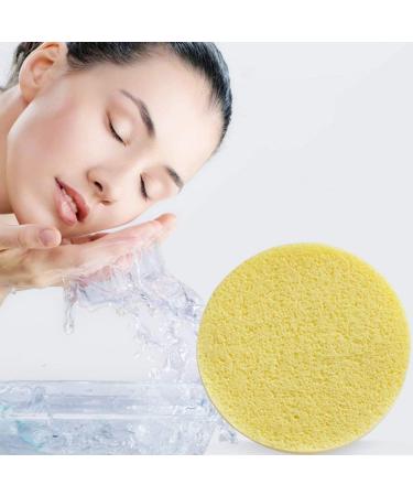 60 Pcs Professional PVA Facial Sponge Set for Makeup Removal and Exfoliating - Yellow - Buy Online on GoSupps.com