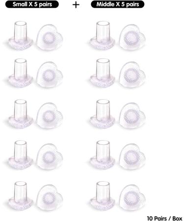 Glittery Heart Shaped High Heel Protectors - 20 Pairs | Clear Heel Stoppers for Women Shoes | Ideal for Outdoor Events and Weddings | Pink - Buy Online on GoSupps.com