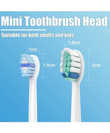 8-Way Compatible Spare Toothbrush Heads for Philips Sonicare Electric Toothbrush - Mini Brush Attachments for Adults & Kids - Buy Online on GoSupps.com