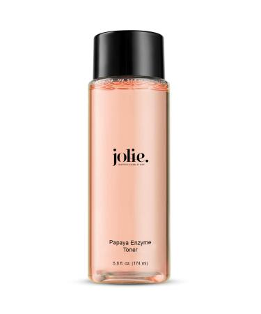 Jolie Papaya Enzyme Toner - Alcohol-Free Toner W/Papaya Extract - Clarify & Renew -Stimulate Cell Circulation - Non-Drying - No Irritation - All Skin Types - 5.8 oz.