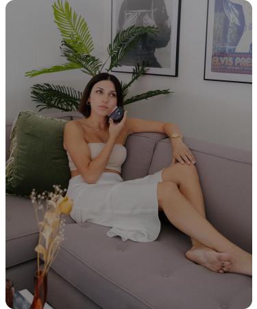 Cosmo LunaStone Gua Sha - Electric Face Massager & Body Scraper for Facial Lifting Skin Tightening & Jawline Sculpting - Premium Clear Quartz Tool in Space Black - Buy Online on GoSupps.com