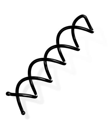 Black Spiral Hair Clip Set 20 pcs Spiral Pin & Bun Hairpins for DIY Hairstyles | International Shipping - Buy Online on GoSupps.com