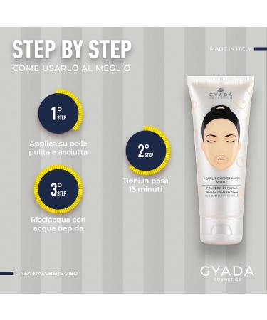  GYADA COSMETICS GYADA COSMETICS Pearl Powder Mask White Moisturizes and Repairs Face Mask with Anti-Aging and Healing Action Suitable for All Skin Types with Pearl Powder and Hyaluronic Acid 75 ml - Buy Online on GoSupps.com