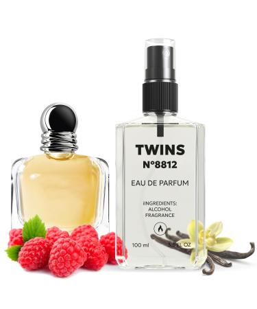 TWINS Impression of Because It's You | Perfume for Women Eau de Parfum | No.8812 | 3.4 Fl Oz / 100 ml Emporio Armani Because It's You Impression