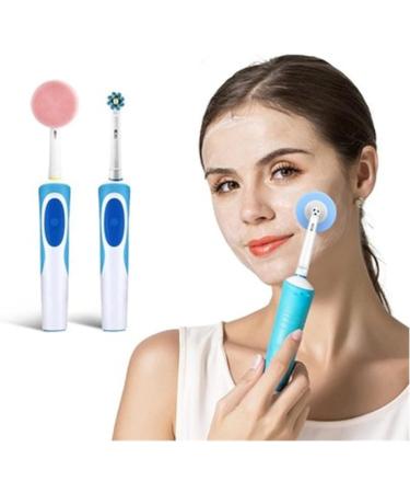 Shower Universal Orbit B Round Head Silicone Clean-Face Double-Sided Clean-Face Brush Head Bath Brush (Color : Blue) (White) Blue pink white - Buy Online on GoSupps.com