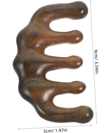 Orfofe Sandalwood Comb & Scalp Massager | Chinese Wooden Massage Tool for Relaxation - Buy Online on GoSupps.com