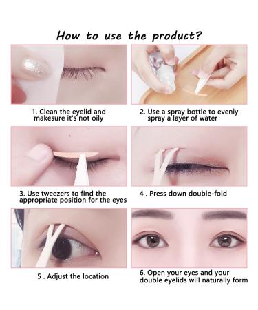 1800 Waterproof Eyelid Lifting Stripes - Invisible Slide Tapes for All-Day Hold | Eyelid Adhesive Tape & Sticker with Fork Bar Tweaks - Buy Online on GoSupps.com