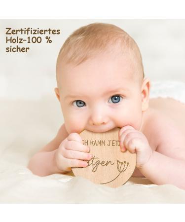 Paperkiddo Baby Milestone Cards - 30 Wooden Designs for Expectant Parents | Perfect Gift for Baby Showers - Buy Online on GoSupps.com