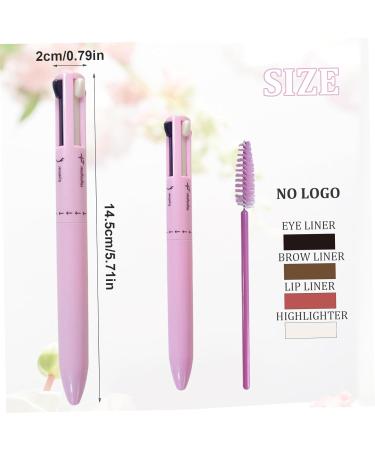 Eyeliner 4 In 1 Makeup Pen Multi Functional Eyeliner Lip Liner Brow Pencil & Highlighter Easy-To-Apply Safe & Skin Friendly Makeup Pen Long Lasting Makeup Pencil - Buy Online on GoSupps.com