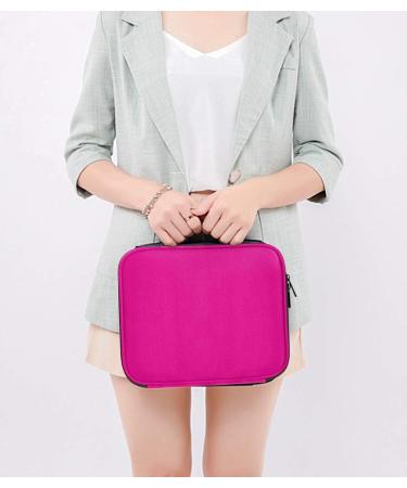 Forrica Cosmetic Bag for Women | Portable Makeup Organizer & Travel Case | Red Makeup Suitcase - Buy Online on GoSupps.com