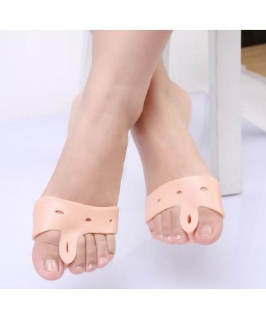 CareforYou 1 Pair Creative Ball Band Gel Toe Separators Protection Foot Care Toe Protector (Skin)