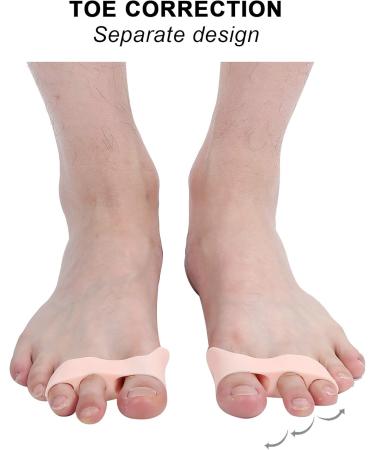 Buy 7 Pairs of Silicone Toe Spacers - 3-Hole Small Peg Separators for Hammer Toe & Bunions - Orange Toe Spreaders for Overlapping Toes - Buy Online on GoSupps.com