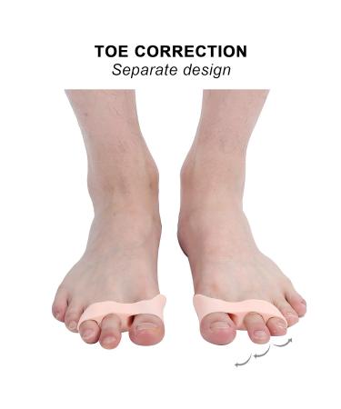 Toe Separator 7 Pairs - 3-Hole Small Toe Spacers for Hallux Valgus & Overlapping Toes (Skin Color) - Comfort & Correction - Buy Online on GoSupps.com