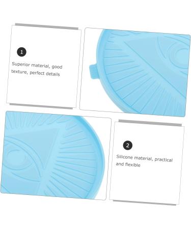 Lurrose Illuminati Mold Diy Crafts Silicone Mold Triangle Eyes Casting Molds Round Pattern Board - Buy Online on GoSupps.com