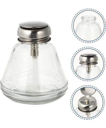 FOMIYES Press Glass Dispenser Nail Gel Polish Remover Liquid Dispenser Nail Salon Supplies Nail Clean Bottle Liquid Bottle Anti-static Stainless Steel Nail Polish Remover - Buy Online on GoSupps.com