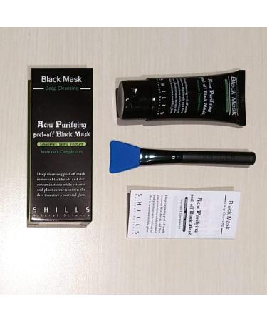 SHILLS Charcoal Face Mask for Men - Peel Off & Blackhead Removal Set with Brush | Purifying Skincare - Buy Online on GoSupps.com