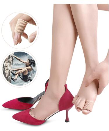 4 Pieces Gel Toe Caps & Bandage - Finger Protection Toe Separator & Cushion for Corn Relief - 15x2.5cm - Buy Online on GoSupps.com