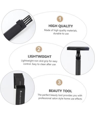 Minkissy Men's Manual Razor Sets - Stainless Steel Edge Shaving Cutters for Smooth Grooming | International Shipping Available - Buy Online on GoSupps.com