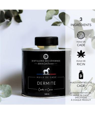 Distillerie des C vennes - Cade Oil for Horses - Dermatitis Care - 500g - The Only Oil 100% Made and Distilled in France - Buy Online on GoSupps.com