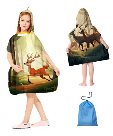 Hooded towel baby bath towel with hood bathing poncho children for 1-6 years old children baby girl child boy soft and absorbent baby towel hood 60x60cm microfases children poncho towel gold-15 60x60cm