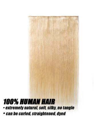 Elailite 45 cm Invisible Wire Hair Extensions - 65g Remy Human Hair Natural Blonde #24 - Buy Online on GoSupps.com