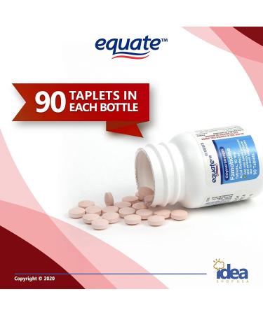 Equate Famotidine 10mg Tablets 90 Ct Bundle + Say NO to Indigestion Guide - Buy Online on GoSupps.com